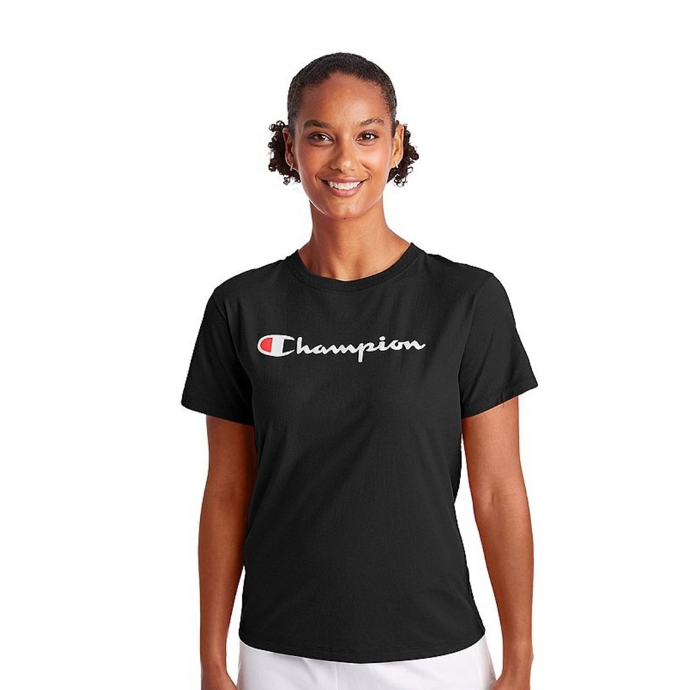 Champion Women's Logo Navy T-Shirt (Size: Large) (NWT)